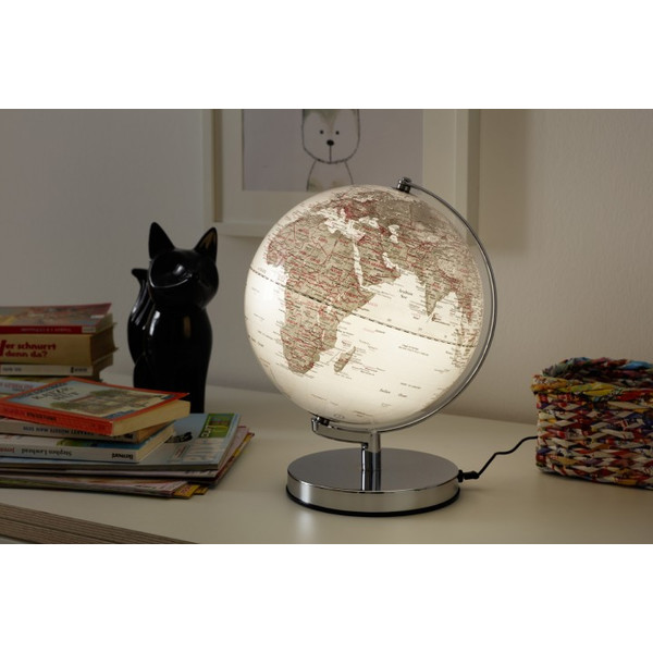 TROIKA Globe Terra Silver Light 25cm