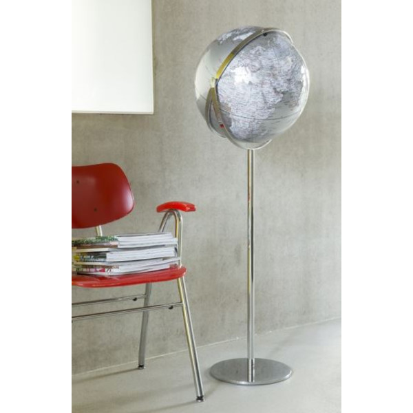 TROIKA Floor globe Apollo 17 Silver 43cm