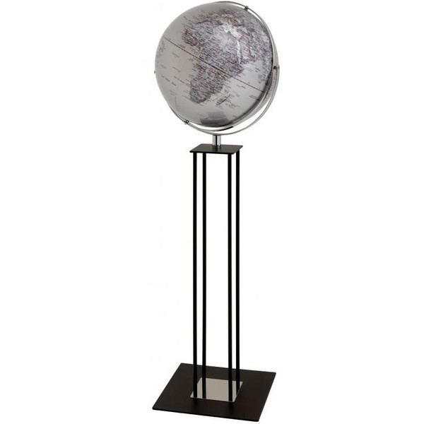 TROIKA Floor globe Worldtrophy Silver 43cm