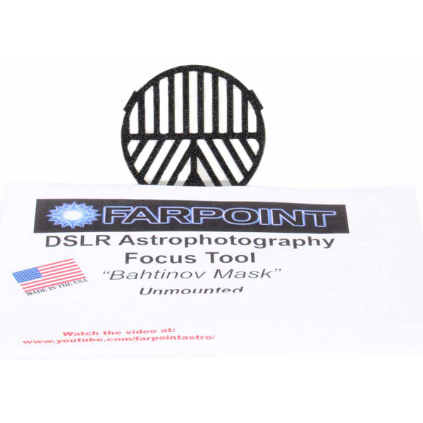 Farpoint Bahtinov snap-in focus mask for DSLRswith 82mm filter diameter