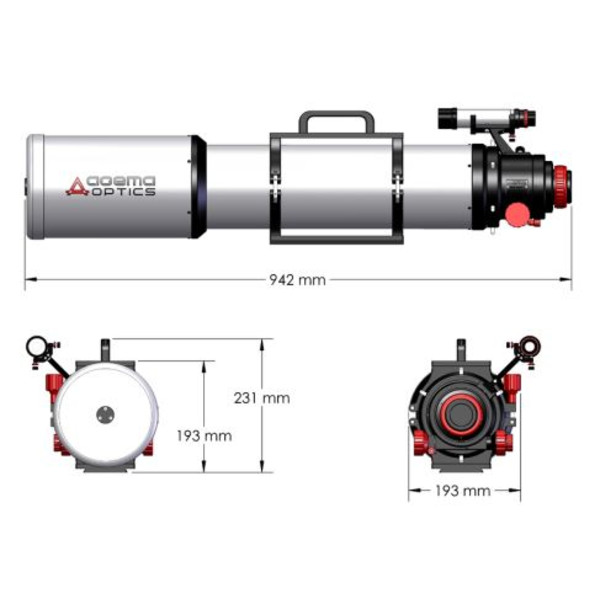 Agema Optics Apochromatic refractor AP 130/1040 SD 130 F8 OTA