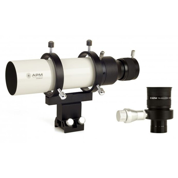 APM 50mm straight eyepiece finder scope with illuminated crosshair eyepiece