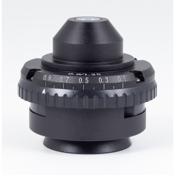 Motic Condenser, N.A. 0.90/1.25, Abbe, iris diaphragm, slot for sliders (BA410E, BA310 microscopes)