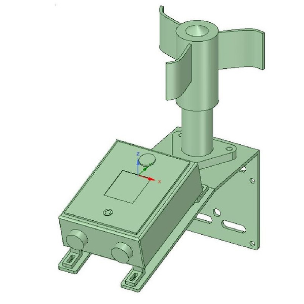 Lunatico Bracket for mounting weather sensor and anemometer