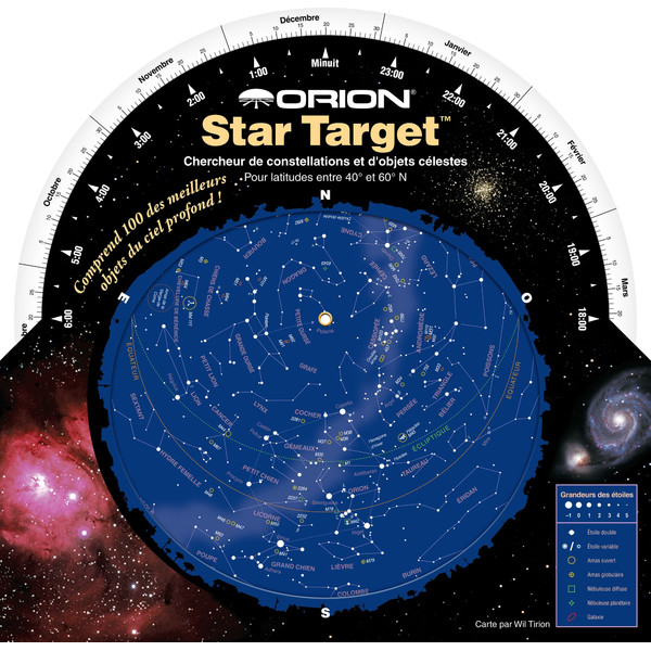 Orion Planisphère Star Target 40 à 60 degrés
