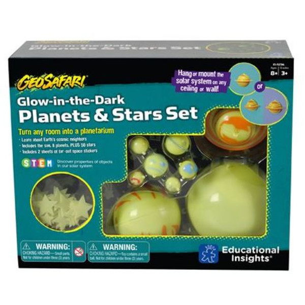 Learning Resources GeoSafari® Glow-in-the-Dark Planets & Stars Set