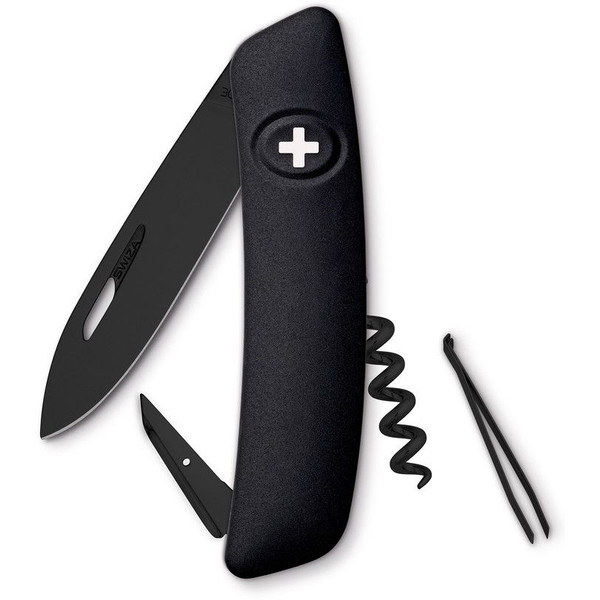 SWIZA Knives D01 Swiss Army Knife, ALLBLACK