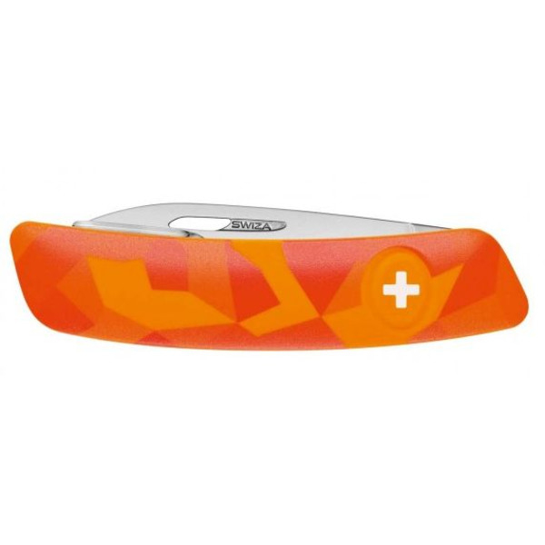 SWIZA Knives C01 Swiss Army Knife, LUCEO Camo Urban Orange