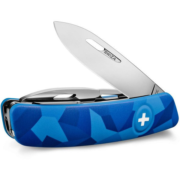 SWIZA Knives C03 Swiss Army Knife, LIVOR Camo Urban Blue