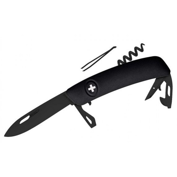 SWIZA Knives D03 Swiss Army Knife, ALLBLACK