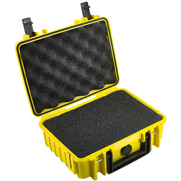 B+W Type 1000 case, yellow/foam lined