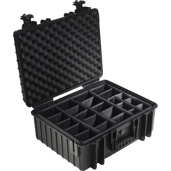 B+W Type 6000 case, black/compartment divisions