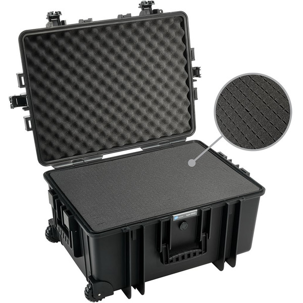 B+W Type 6800 case, black/foam lined