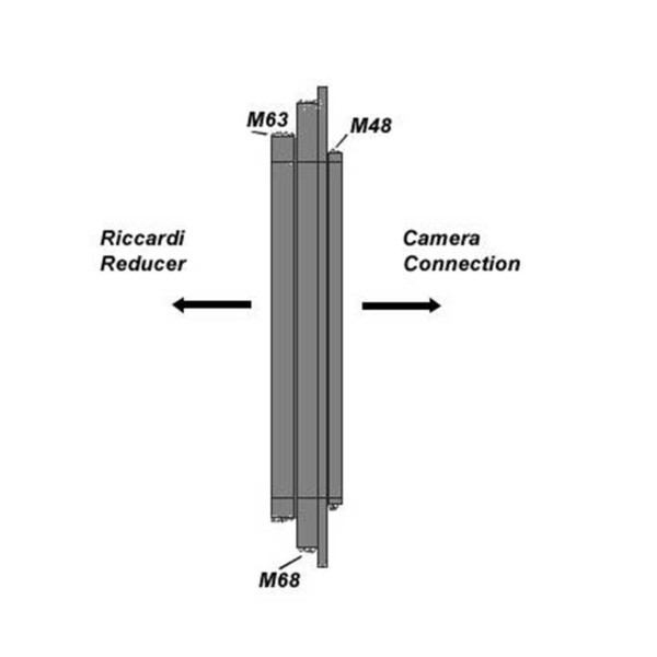 TS Optics Riccardi connection adapter for M68 and M63 to M48