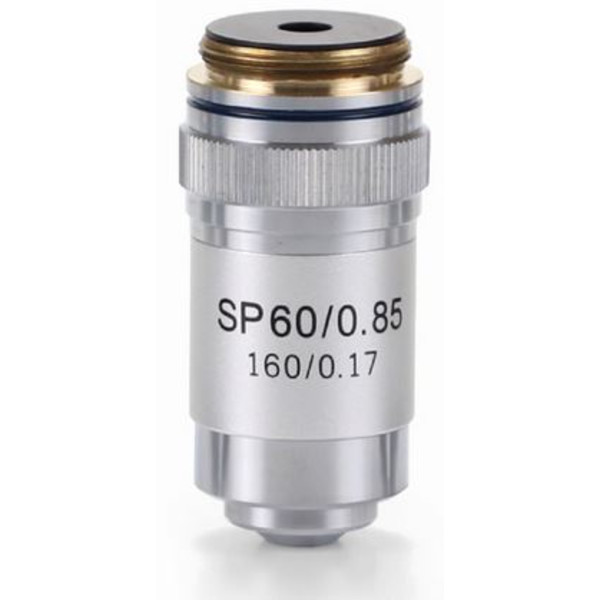 Euromex S60X/ 0.85 semi-plan sprung microscope objective, AE.5599 (BioBlue)