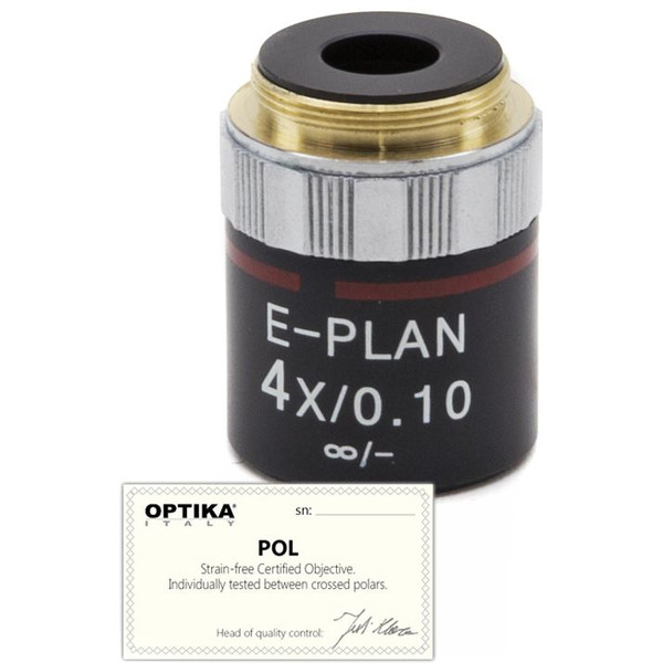 Optika Objective 4x/0.10, infinity, N-plan, POL, M-144P  (B-383POL)