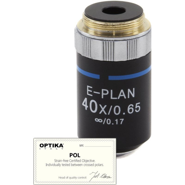 Optika Objective 40x/0.65, infinity, N-plan, POL,  ( B-383POL), M-147P