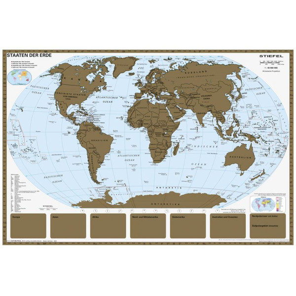 Stiefel World map Scratch map states of the world