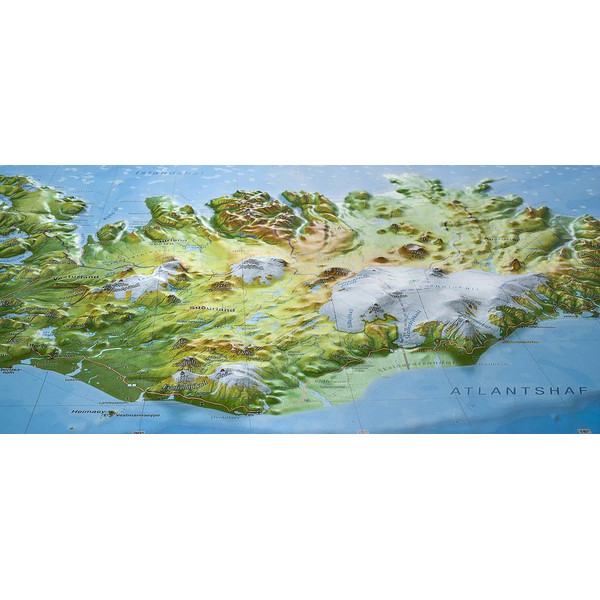 Georelief Iceland (small) 3D relief map