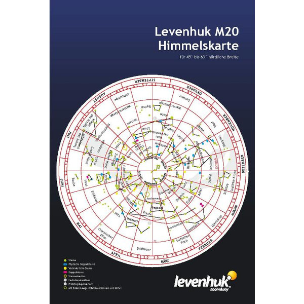 Levenhuk star map, large, M20