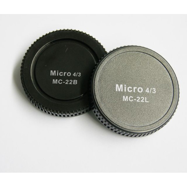 Pixel Dust covers Lens Rear Cap MC-22B + Body Cap MC-22L for Micro Four Thirds