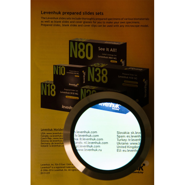 Levenhuk Magnifying glass Zeno 900 5x, 75mm LED