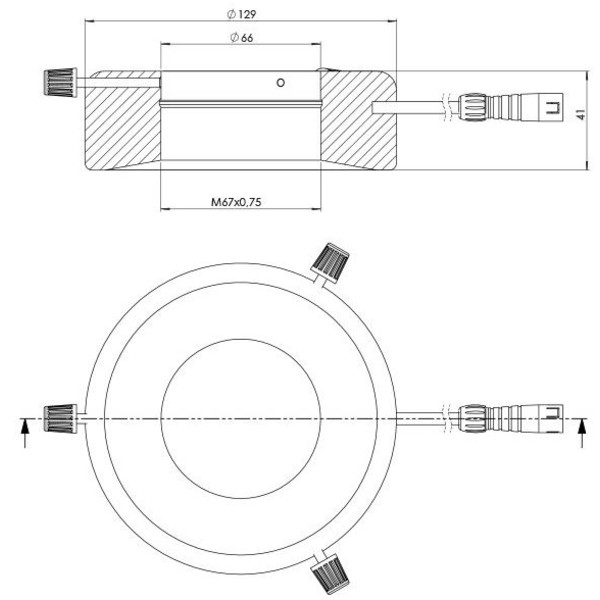 StarLight Opto-Electronics RL12-10s B, blau (470 nm), Ø 66mm