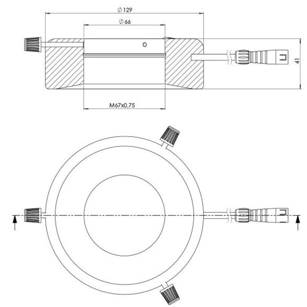 StarLight Opto-Electronics RL12-10s-S4 G, Spot, green (528 nm), Ø 66mm