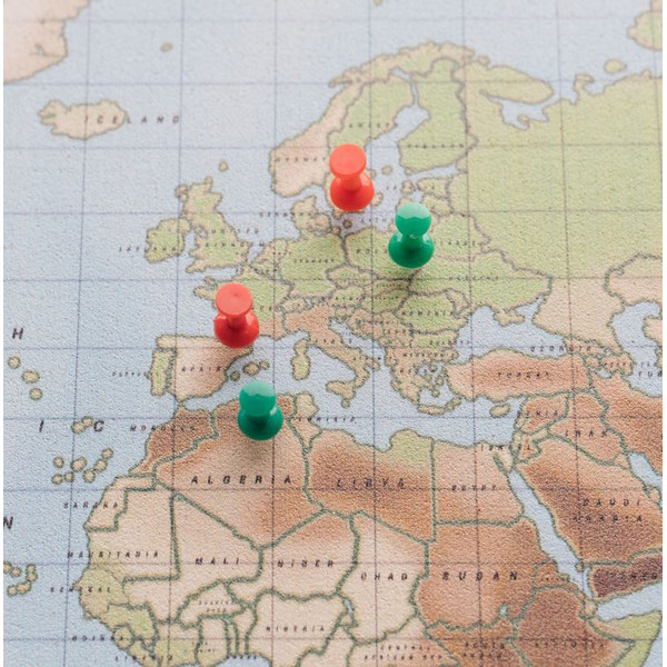 Miss Wood Woody Map Watercolour Physical L