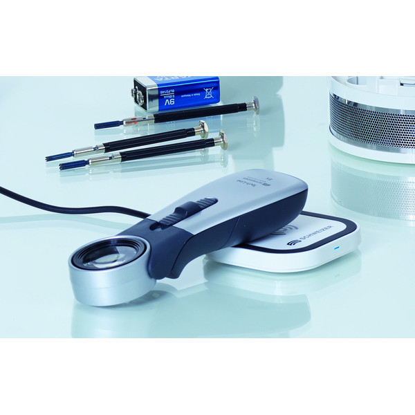 Schweizer Magnifying glass Tech-Line Induktion, 4500K, 2x,4x,  Ø70, Ø20mm, bifokal