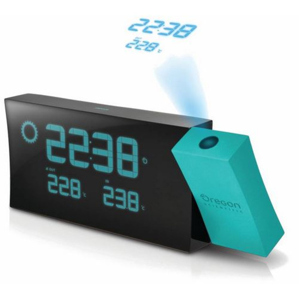 Oregon Scientific Prysma Projection Clock with weather station blue/ black