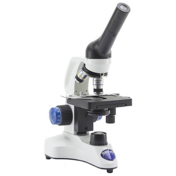 Optika Microscope Mikroskop B-20CR, monokular, LED, mit aufladbaren Akkus