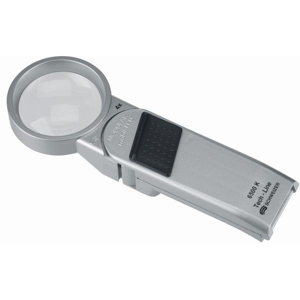 Schweizer Magnifying glass Lupe Tech-Line MODULAR 4x/Ø55mm, asphärisch, 4.500 K