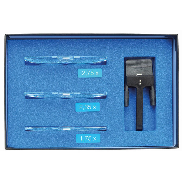 Schweizer Magnifying glass Basic-Line RIDO-CLIP lens parts 1.75x, 2.35x, 2.75x