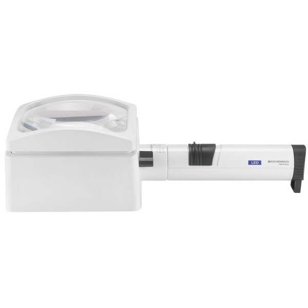 Eschenbach Magnifying glass LED illuminated magnifier, system varioPLUS, 100x50mm, 3.9X