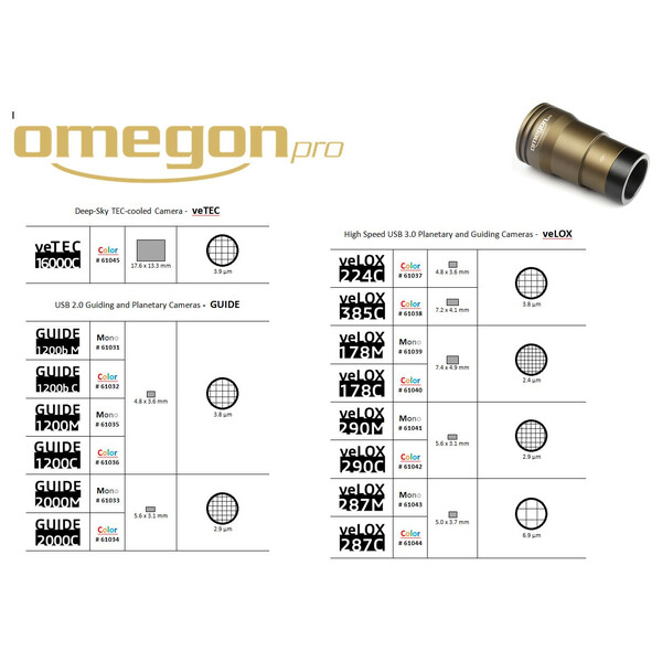 Omegon Camera veLOX 178 M Mono