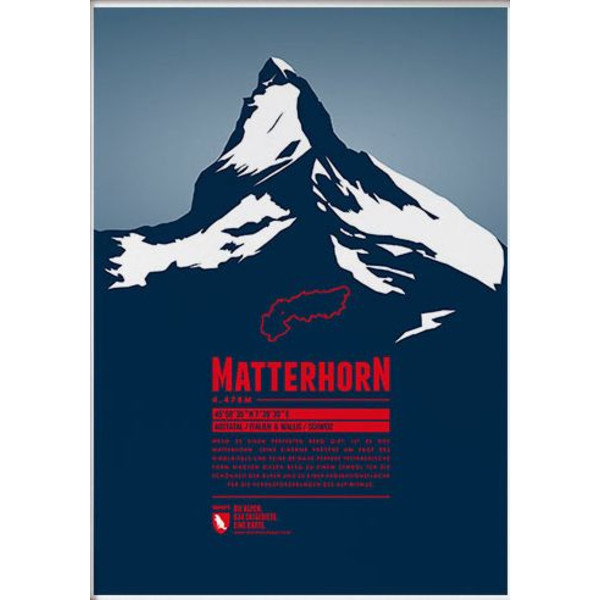 Marmota Maps Poster Matterhorn