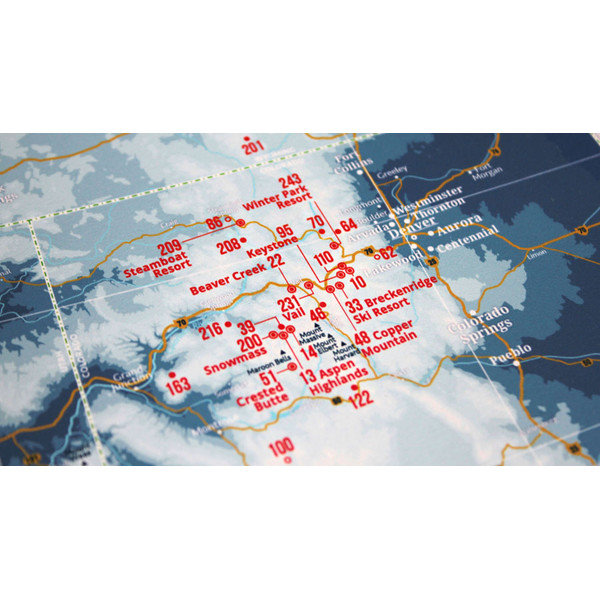 Marmota Maps Regional map Ski Resorts of the West