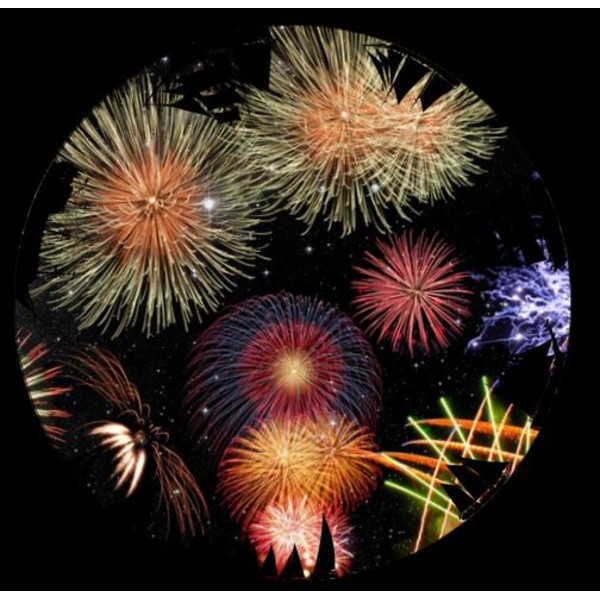 astrial Slide for the Sega Homestar Planetarium Fireworks Scenic