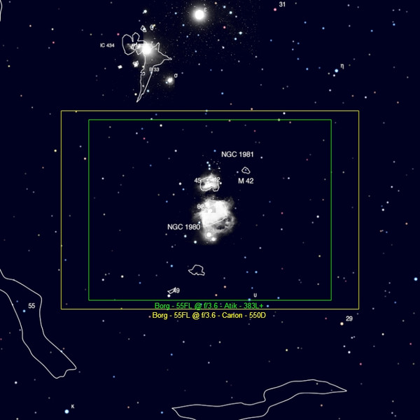 BORG Apochromatic refractor AP 55/200 55FL OTA Set