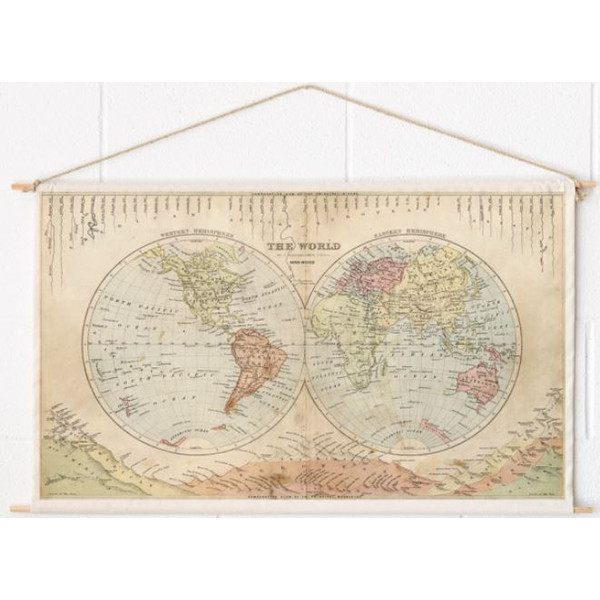Miss Wood Woody Cotton Map Rivers and Mountains