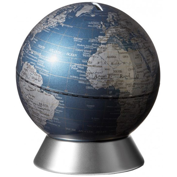 TROIKA Globe Orion Blue money box, 14cm
