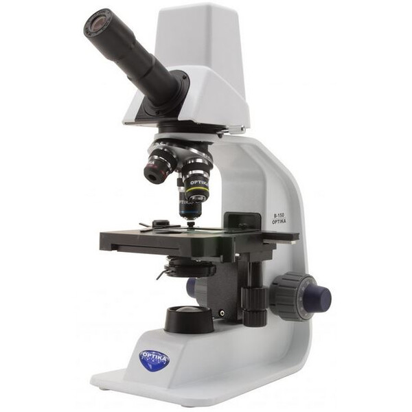 Optika Microscope B-150D-MRPL, digital, mono, battery, 1.3MP camera, 400x