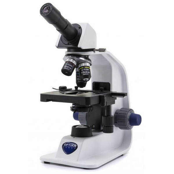 Optika Microscope B-153R-PL, plan, mono, battery, 40x-600x
