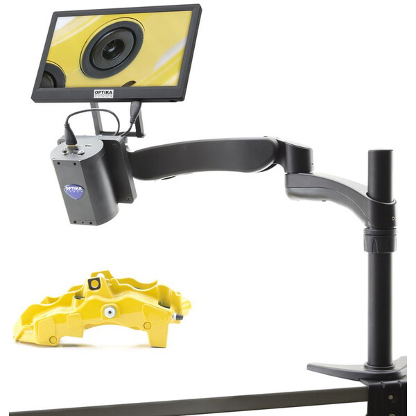 Optika Microscope IS-03, zoom opt. 1x-14x, camera 2MP, 11.5" screen