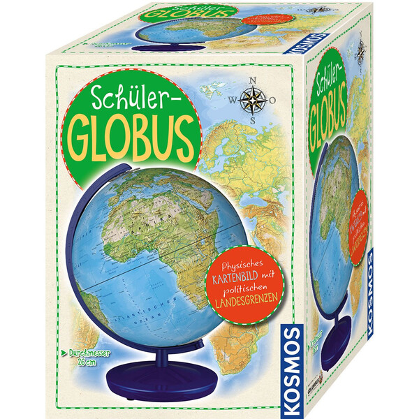 Kosmos Verlag Childrens globe Schülerglobus physisch 26cm