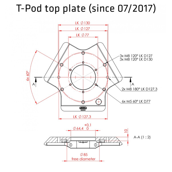 Avalon Tripod T-Pod 130