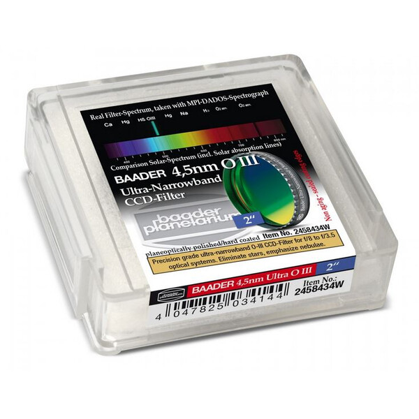 Baader Filters Ultra-Narrowband 4.5nm OIII CCD Filter 2"