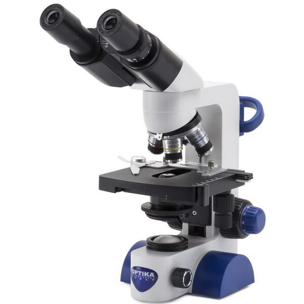 Optika Microscope B-67, bino, 40-600x, LED, battery, cross table