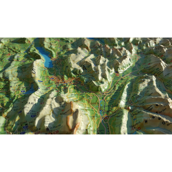 Carte régionale 3Dmap La Savoie